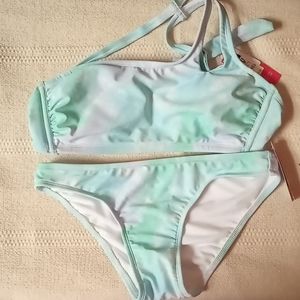 Watercolor one strap bikini